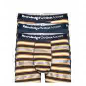 Maple 3-Pack Narrow Striped Underwe Boxerkalsonger Multi/mönstrad Knowledge Cotton Apparel