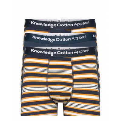 Maple 3-Pack Narrow Striped Underwe Boxerkalsonger Multi/mönstrad Knowledge Cotton Apparel