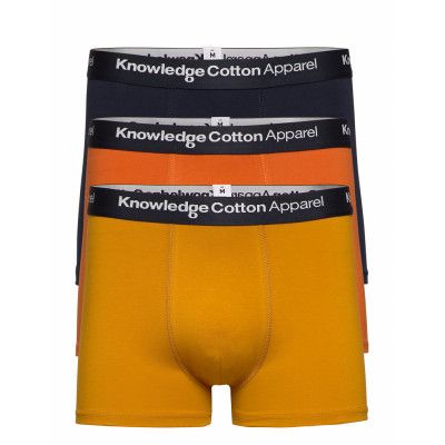 Maple 3 Pack Underwear - Gots/Vegan Boxerkalsonger Brun Knowledge Cotton Apparel