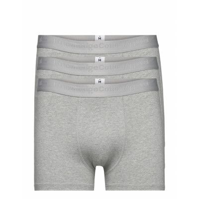 3-Pack Underwear - Gots/Vegan Boxerkalsonger Grå Knowledge Cotton Apparel