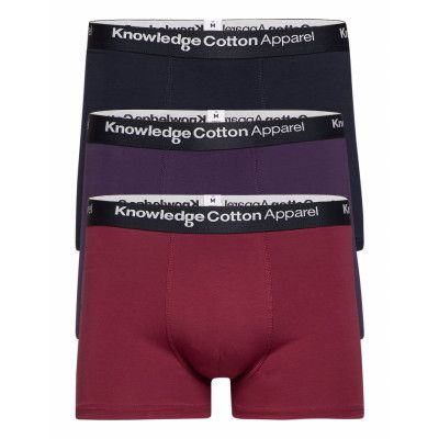 Maple 3 Pack Underwear - Gots/Vegan Boxerkalsonger Multi/mönstrad Knowledge Cotton Apparel