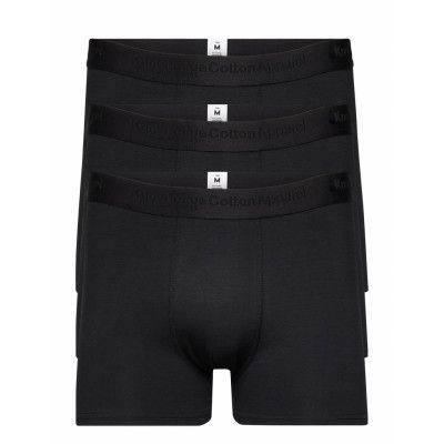 Maple 3-Pack Underwear - Gots/Vegan *Villkorat Erbjudande Boxerkalsonger Svart Knowledge Cotton Apparel
