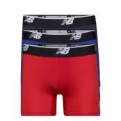 New Balance Mens Mesh 5 Inch Boxer Brief No Fly 3 Pack Röd