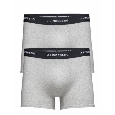 Mens Trunk 2-Pack Underwear Boxerkalsonger Grå J. Lindeberg