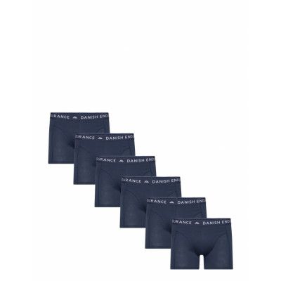 Men's Classic Trunks 6-Pack *Villkorat Erbjudande Night & Underwear Underwear Underpants Marinblå Danish Endurance