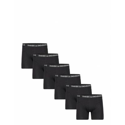 Men's Classic Trunks 6-Pack Sport Underwear Underpants Svart Danish Endurance
