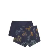 Minymo Boxers 2-Pack Aop Marinblå