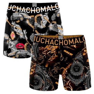 Muchachomalo 2-pack Cotton Stretch Gangster Rap Boxer