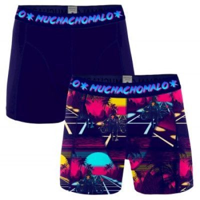 Muchachomalo 2-pack Cotton Stretch Retro Wave Boxer