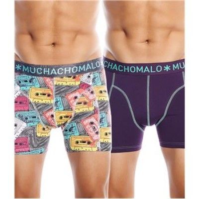 Muchachomalo Band Boxer Purple 2-pack * Fri Frakt *