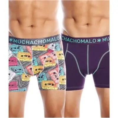 Muchachomalo Band Boxer Purple 2-pack * Fri Frakt *