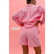 NA-KD Lingerie Oversize shorts - Pink