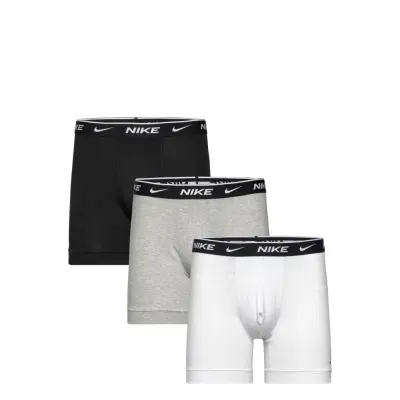 NIKE Underwear Cotton Stretch Boxer Brief 3Pk - Black - XXL