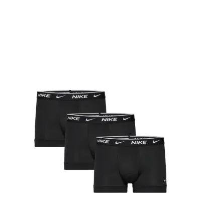 NIKE Underwear Cotton Stretch Trunk 2Pk - Black - L