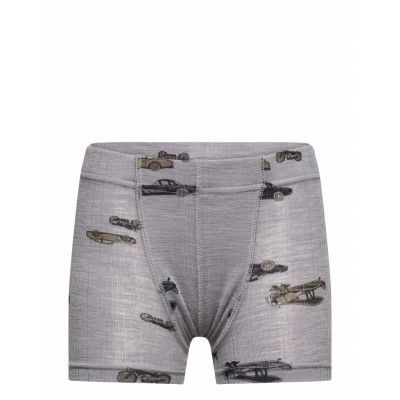 Nmmwang Wool Needle Boxer Shorts Xxiii Underkläder Grey Name It
