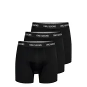 ONLY & SONS Onsbasic Solid Boxer 3Pack Noos - Black - M