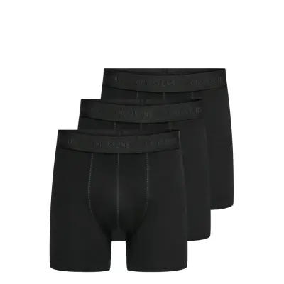ONLY & SONS Onsfitz Solid Boxer 3Pack Noos Svart