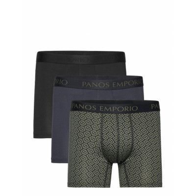 Panos Emporio 3Pk Base Bamboo Boxer *Villkorat Erbjudande Boxerkalsonger Multi/mönstrad Panos Emporio
