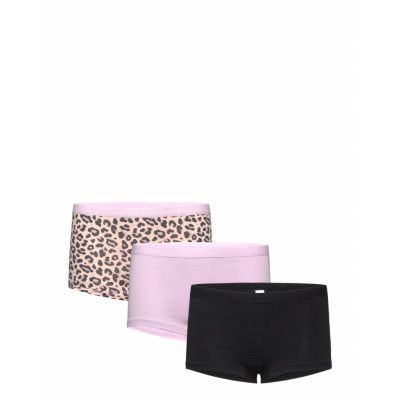 Lindex Panties Boxer 3P Leo Rosa