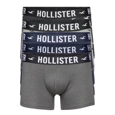Pattern Underwear & Sleep Boxerkalsonger Grå Hollister