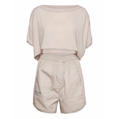 Perfect Pima Boxer Set Pyjamas Beige Freepeople