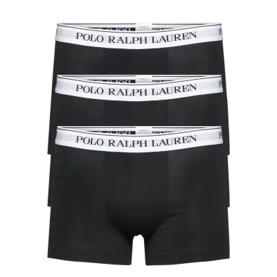 Polo Ralph Lauren Classic Stretch-Cotton Trunk 3-Pack - Black - XXL