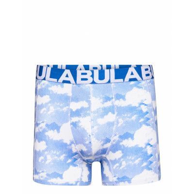 Printed Boxer Boxerkalsonger Blå Bula
