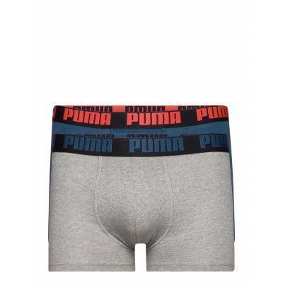 Puma Basic Boxer 2P Boxerkalsonger Grå PUMA