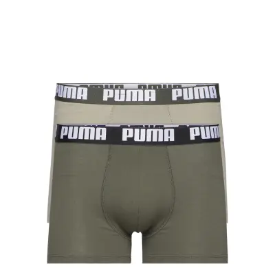 Puma Basic Boxer 2P *Villkorat Erbjudande Boxerkalsonger Grön PUMA
