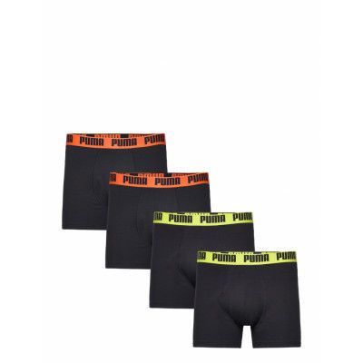 Puma Basic Boxer 4P Ecom *Villkorat Erbjudande Boxerkalsonger Svart PUMA