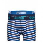 Puma Boys Basic Boxer Printed Strip *Villkorat Erbjudande Night & Underwear Underwear Underpants Blå PUMA