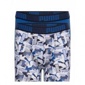 Puma Boys Logo Aop Boxer 2P Night & Underwear Underwear Underpants Multi/mönstrad PUMA