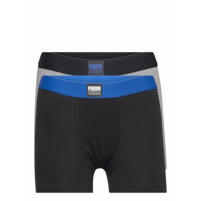 Puma Boys Placed Logo Boxer 2P Night & Underwear Underwear Underpants Svart PUMA