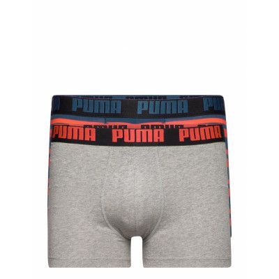 Puma Heritage Stripe Boxer 2P Boxerkalsonger Grå PUMA