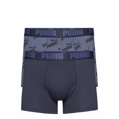 Puma Men Aop Boxer 2P Boxerkalsonger Blå PUMA
