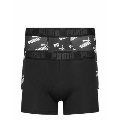 Puma Men Aop Boxer 2P Boxerkalsonger Svart PUMA