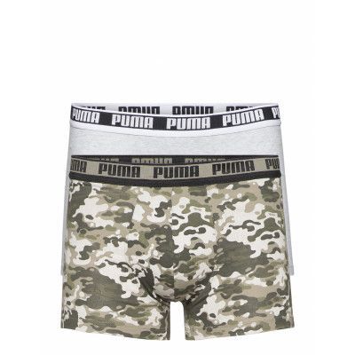Puma Men Camo Boxer 2p Boxerkalsonger Grön PUMA