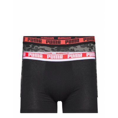 Puma Men Camo Boxer 2p Boxerkalsonger Svart PUMA