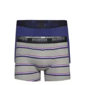 Puma Men Gradient Stripe Boxer 2P Boxerkalsonger Grå PUMA