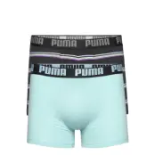 Puma Men Gradient Stripe Boxer 2P Boxerkalsonger Svart PUMA