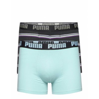 Puma Men Gradient Stripe Boxer 2P Boxerkalsonger Svart PUMA