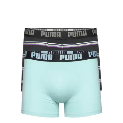 Puma Men Gradient Stripe Boxer 2P Boxerkalsonger Svart PUMA