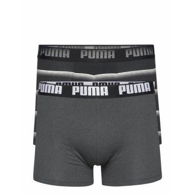 Puma Men Gradient Stripe Boxer 2P Boxerkalsonger Svart PUMA