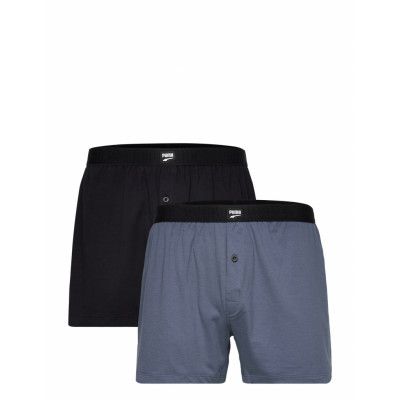Puma Men Loose Fit Jersey Boxer 2P Underwear Boxer Shorts Blå PUMA