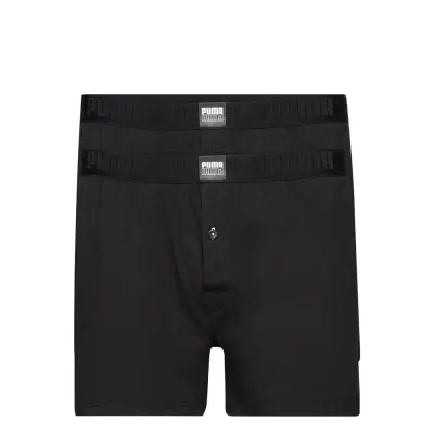 Puma Men Loose Jersey Boxer 2P Underwear Boxer Shorts Svart PUMA