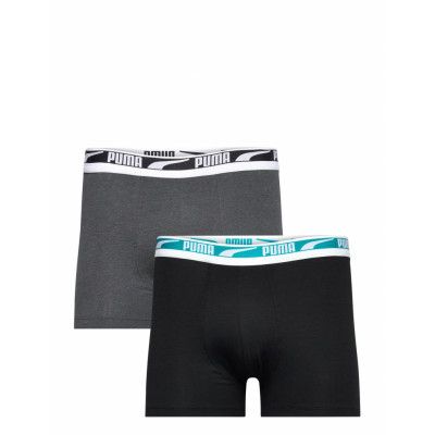 Puma Men Multi Logo Boxer 2P Boxerkalsonger Blå PUMA