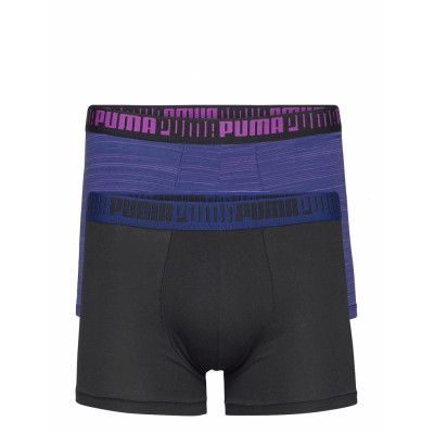Puma Men Spacedye Stripe Boxer 2p Boxerkalsonger Blå PUMA