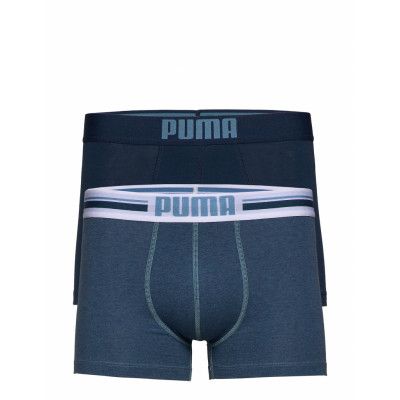 Puma Placed Logo Boxer 2P Boxerkalsonger Blå PUMA