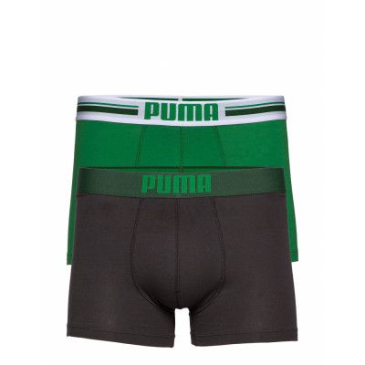 Puma Placed Logo Boxer 2P Boxerkalsonger Grön PUMA
