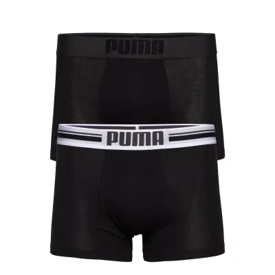 Puma Placed Logo Boxer 2P Sport Boxers Svart PUMA
